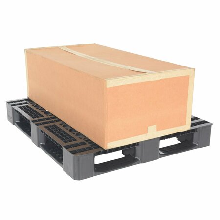 Vestil High Density Polyethylene (HDPE) Pallet, 48 L, 40 W, 12 H PLP4-4840-BLACK